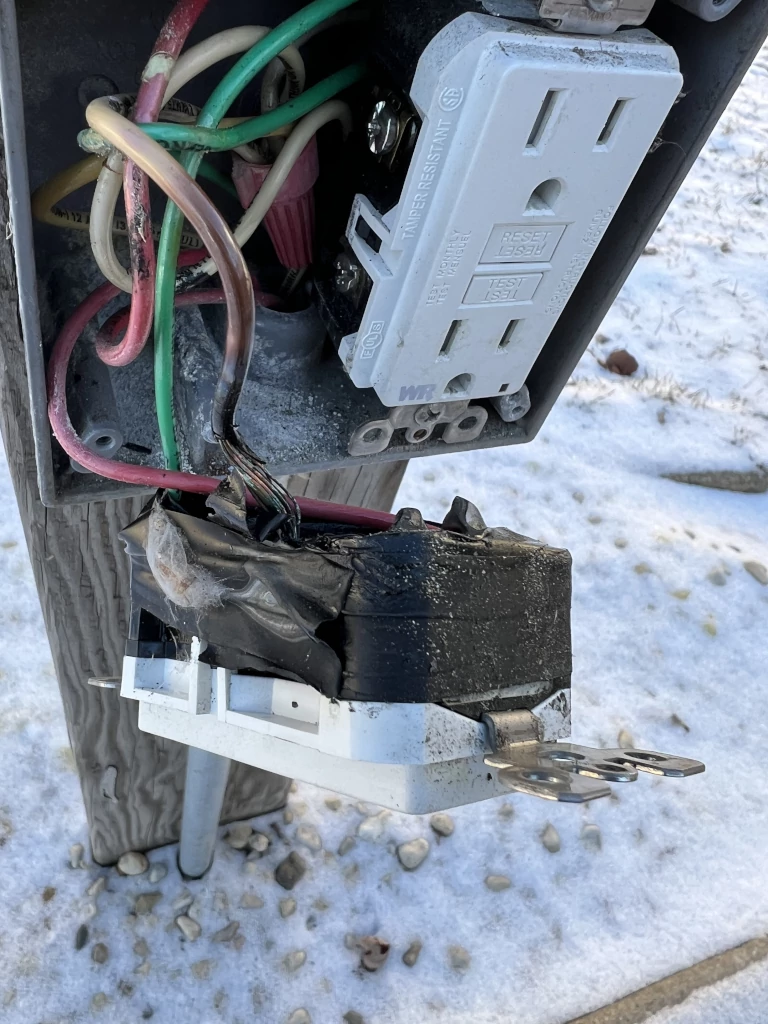 open power outlets and wiring