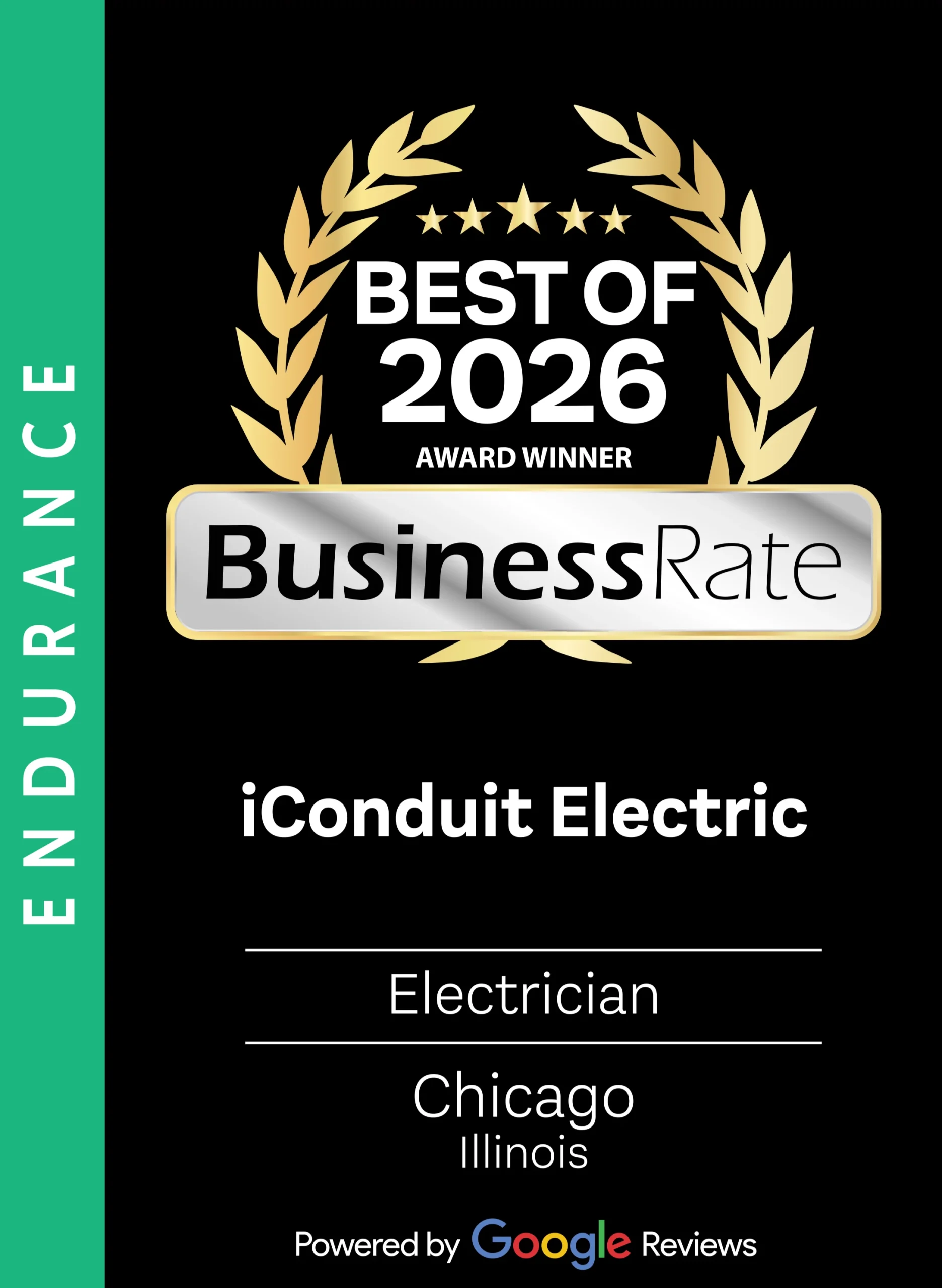 Google Reviews award badge